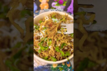 Garlic Chilli Maggie🧄Quick&Delicious Snack#shots #youtubeshorts #shortsfeed #vairalvideo #cooking
