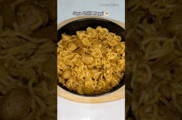 Soya Chilli Maggi 🔥 | Street Style Maggi Recipe 🤤
