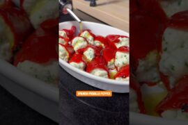 Piquillo Peppers Stuffed with Goat Cheese | Easy Spanish Tapas Recipe