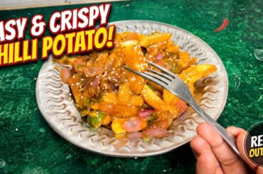 Crispy Chilli Potato Recipe | Restaurant Style Chilli Potato at Home