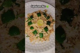 💥Restaurant Style Capsicum Rice 🤤🍚 | Quick & Easy Fried Rice Recipe🔥 #shorts #foodshorts #trending