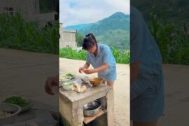 Eggplant & peppers with free-range eggs青椒茄子配土雞蛋，做飯只講究保熟