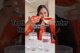 Real Vs Fake Chilli Powder 😮🌶️ #chillipowder #gunturkaaram #gunturmirchi #fake #real #ytshorts