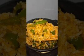 Quick and easy Capsicum rice 🫑😋  #shorts #reels #trending #viral #capsicum #rice
