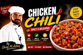 Spicy Chicken Chili Recipe | Restaurant Style Chicken Chili at Home 🌶️🍗