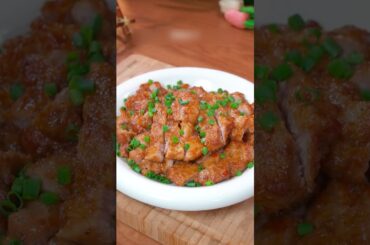 Juicy Chinese Black Pepper Pork Chops in 10 Minutes 🍖🖤 #shorts #shortsfeed #homemade