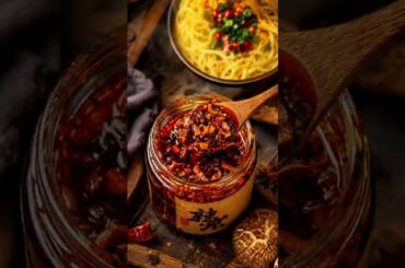 Homemade Mushroom Chili Oil: Authentic Chinese Style #minivlog #shortvideo