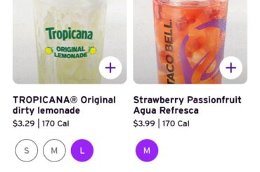 My Taco Bell us running out of everything
