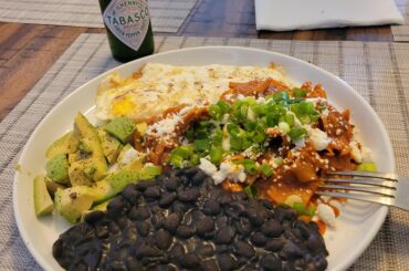 Chilaquiles for breakfast