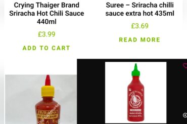 In the UK, which Sriracha would you go for?