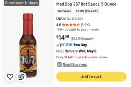 true life: I’m addicted to mad dog 357 hot sauce