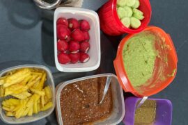 Salsa verde y salsa tatemada