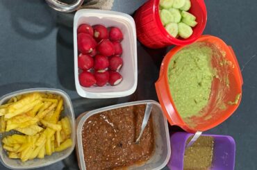 Salsa verde y salsa tatemada