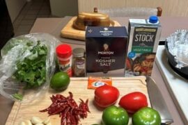 One of my favorite salsas to make- attempting to recreate the sauce from La Bamba in Midwest USA