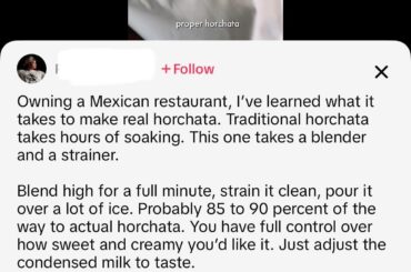 Is it still horchata if you substitute rice with oats?