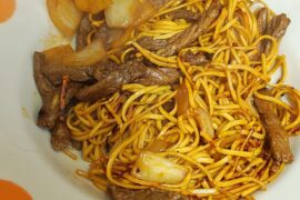 Sirloin 2X spicy egg noodles