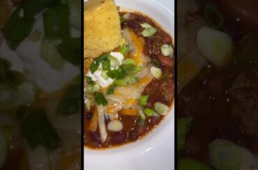 Its officially chili season! #recipes #cooking #Foodie #chili... #Shorts #tays_kitchen