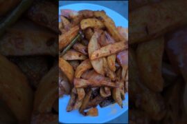 chili potato, chili potato recipe | homemade chili potato 🥔 #shorts #potato #viralvideo #recipe