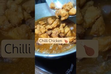 Chilli Chicken Recipe 🍗😍 #shorts #chicken #shortsfeed #recipe #shortvideo #viralvideo #trending