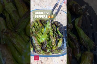 STOP SCROLLING! These Air-Fried Shishito Peppers Are ADDICTIVE 😳🌶🔥