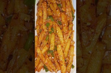 Chilli Potato Recipe #food #shortsfeed #ytshorts #cooking shorts #shorts