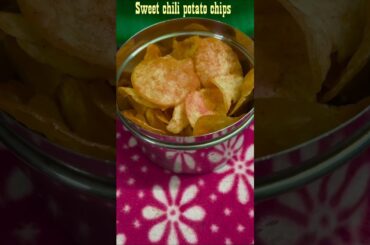 sweet chili potato chips #viral #food #recipe #chips#trending