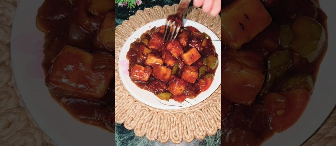 Hot & Crispy Easy Paneer Chilli Recipe 👩‍🍳🧀 #recipe #viral #food #tranding #shorts