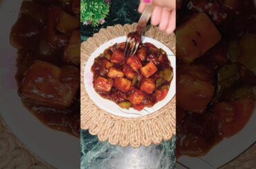 Hot & Crispy Easy Paneer Chilli Recipe 👩‍🍳🧀 #recipe #viral #food #tranding #shorts