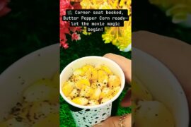 🍿 Movie Theatre Style Butter Pepper Corn | Easy Evening Snack Recipe