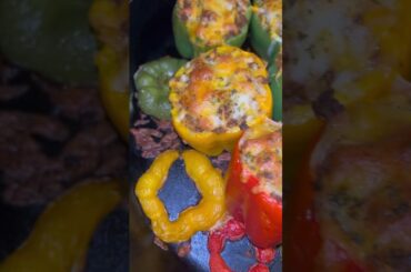 Stuffed Bell Peppers 🫑💛❤️ #loadedup #rice and beef #recipe #food