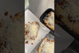 Homemade chili cheese dog