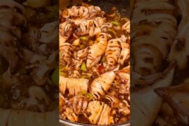 Chili Garlic Buttered Squid #foryou #food #cooking #seafood #foryou #shorts