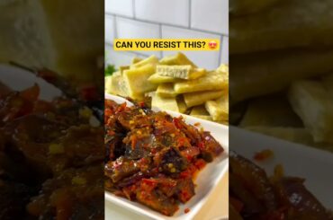 This Fried Yam & Pepper Sauce Combo Hit DIFFERENT 😳🔥#shorts #cooking #newshorts #youtubeshorts #food