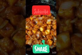 Haw to make Paneer chilli 😊😋#yummy #tasty #recipe #youtubeshorts #food #song #shorts #chilli