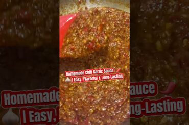 Homemade Chili Garlic Sauce 🌶️🧄 | Easy, Flavorful & Long-Lasting