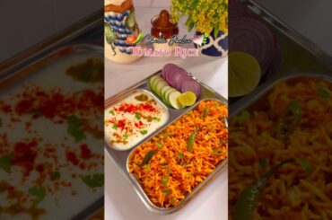 The Most Addictive Chilli Garlic Tomato Rice Ever 🍅🌶️ | Tomato Rice Recipe #cooking #shorts #viral