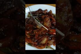 Crispy chilli chicken skin recipe #cooking #shorts #chickenrecipe