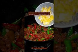 EASY STIR-FRIED EGG WITH MEAT & GREEN CHILI PEPPER RECIPE #recipe #cooking #chinesefood #egg #meat