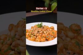 High Protein Makhana & Black-Eyed Peas Chaat - Low Calorie • High Fiber Evening Snack