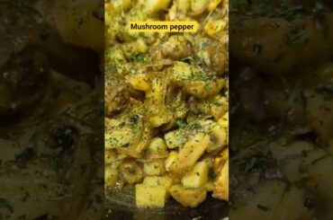 Mushroom Pepper Fry 🍄 #shorts #mushroom #recipe #food