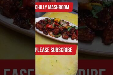 Chilli Mashroom Dry | chilli Mashroom Recipe 😋#short #surendrachefvlog #trendingshorts #streetfood