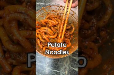 Spicy Potato Noodles #shorts #noodles #easyrecipe #spicy #potato