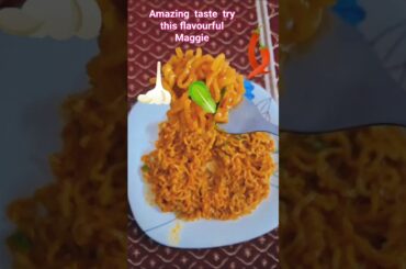 Chilli garlic maggi #food #recipe #maggi  #cooking #shorts#foodie  #shortvideo #viralrecipe#bairan