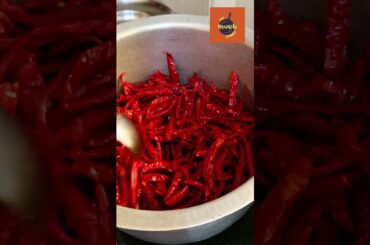 Homemade Red Chilli Powder Recipe 🌶️ | How to Make Lal Mirch Powder at Home | Yearly Masala Prep
