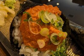 Spicy Toro Scallion Handroll