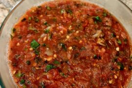 Homemade Ghost Pepper Salsa Tatemada
