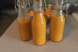 Habanero, Carrot and Mango Hot Sauce.
