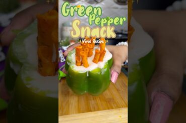 🔥Green Pepper Snack😍🫑Viral recipe #greenpepper #snacks #viralrecipe #cheese #trending #shorts