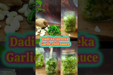 Dadi's Fermented Garlic Chili Sauce #shortsfeed