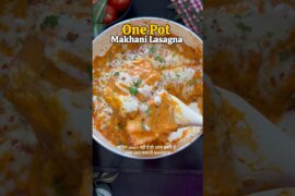 🧀 One-Pot Makhani Lasagna | No Oven | Easy Italian Fusion Recipe #italian #recipe #easyrecipe
